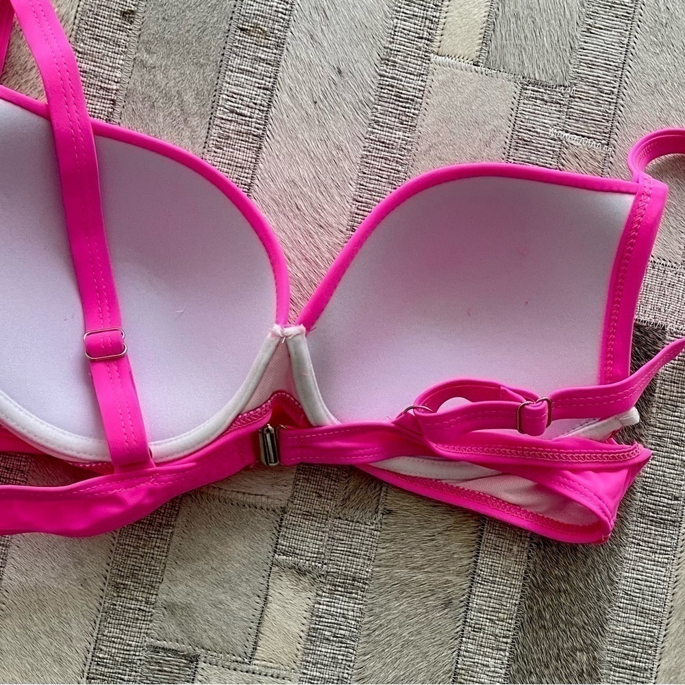 Hot Pink 3 Piece Swimwear - Picture 5 of 10